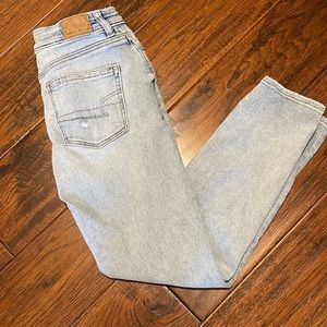 AMERICAN EAGLE stretch mom jeans sz 0